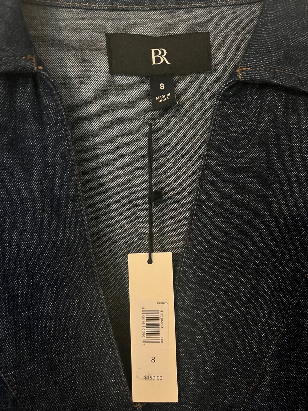 Banana Republic Cruz Denim Maxi Dress NWT size 8 - Picture 3 of 4